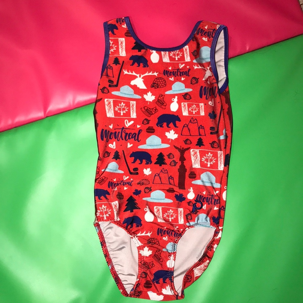 Plum Practice wear gymnastics leotard